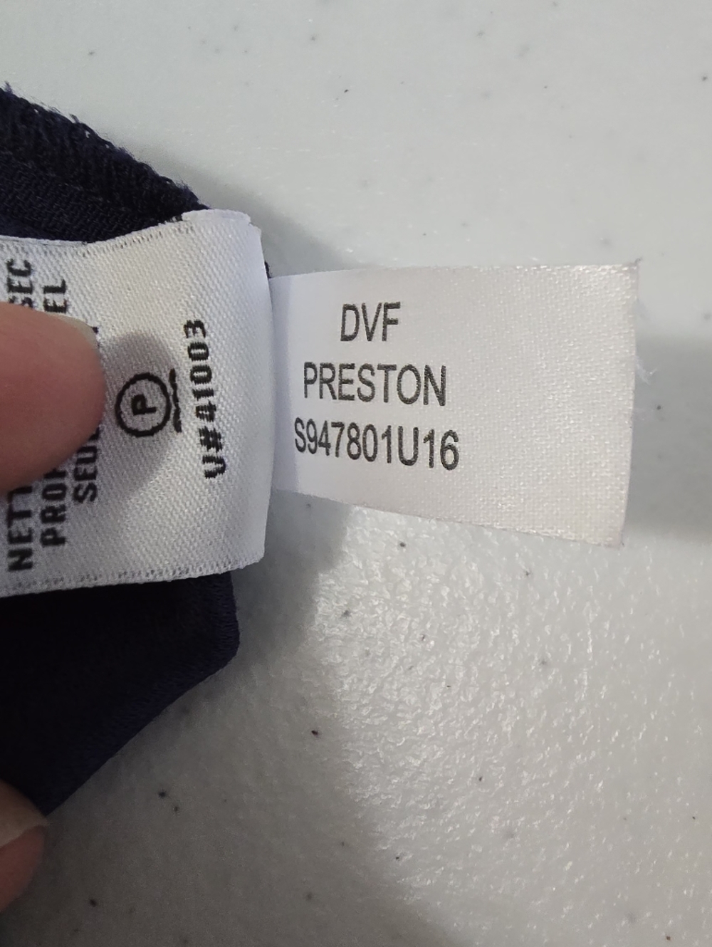 Diane Von Furstenberg Preston Wide Leg Crepe Pants Navy Women's 4 Wideleg Office - Picture 13 of 13